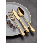 Venedik Gold 84 Parça Çatal Bıçak Takımı Venedik Gold 84 Parça Çatal Bıçak Takımı